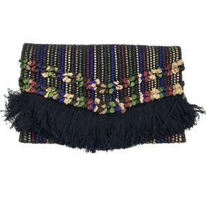 ⭐ 2 for $10 or 3 for $15 - Stella & Dot Black Metallic Clutch